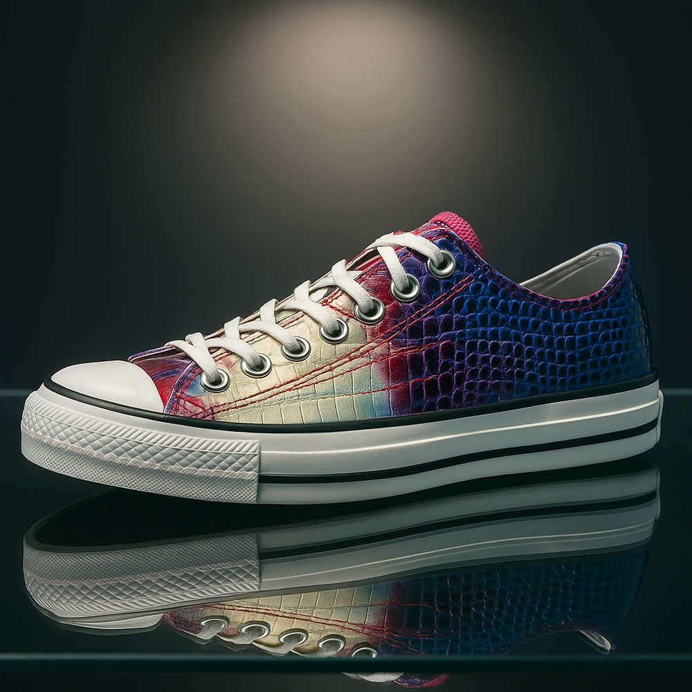 Converse Chuck Taylor All Star Metallic Croc Skin Sneakers – M3 / W5 – Rare